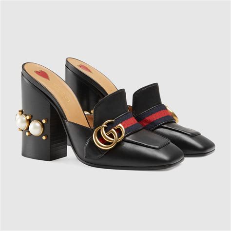 gucci mule pelo|Gucci Mules & Clogs for Women .